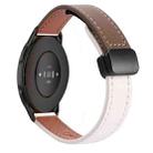 For Xiaomi Watch Color 2 22mm Slim Magnetic Buckle Microfiber Leather Watch Band(Apricot+Caramel Macchiato) - 1