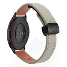 For Xiaomi Watch Sport 22mm Slim Magnetic Buckle Microfiber Leather Watch Band(Calf Elephant Gray) - 1