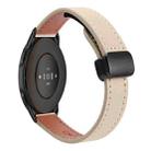 For Xiaomi Watch Sport 22mm Slim Magnetic Buckle Microfiber Leather Watch Band(Cream Apricot) - 1