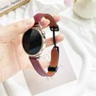 For Xiaomi Watch Color 22mm Slim Magnetic Buckle Microfiber Leather Watch Band(Wine Red) - 3