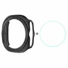 For Samsung Galaxy Watch Ultra 47mm ENKAY Hat-Prince Electroplated Hard PC Case + 0.2mm 9H Glass Screen Protector(Black) - 1