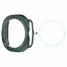 For Samsung Galaxy Watch Ultra 47mm ENKAY Hat-Prince Electroplated Hard PC Case + 0.2mm 9H Glass Screen Protector(Dark Green) - 1