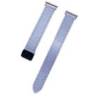 For Amazfit Watch Bip5 Small Waist 22mm Magnetic Microfiber Leather Watch Band(Lavender) - 2