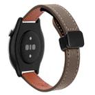 For Amazfit Watch GTR 3 Pro Small Waist 22mm Magnetic Microfiber Leather Watch Band(Caramel Macchiato) - 1