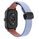 For Amazfit Watch Sport 3 Small Waist 22mm Magnetic Microfiber Leather Watch Band(Lavender) - 1
