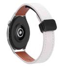 For Honor Watch 4 Pro 22mm Slim Magnetic Buckle Microfiber Leather Watch Band(Apricot) - 1