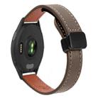 For Honor Watch GS 3i 22mm Slim Magnetic Buckle Microfiber Leather Watch Band(Mocha Brown) - 1