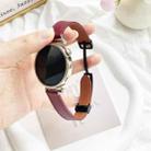 For Honor Watch GS 3 22mm Slim Magnetic Buckle Microfiber Leather Watch Band(Wine Red) - 3