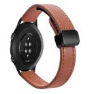 For Honor Watch Dream 22mm Slim Magnetic Buckle Microfiber Leather Watch Band(Caramel Macchiato) - 1