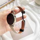 For Honor Watch Dream 22mm Slim Magnetic Buckle Microfiber Leather Watch Band(Cream Apricot) - 3