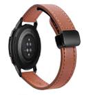 For Honor Watch GS Pro 22mm Slim Magnetic Buckle Microfiber Leather Watch Band(Caramel Macchiato) - 1