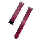For Honor Magic Watch 2 46mm  22mm Slim Magnetic Buckle Microfiber Leather Watch Band(Wine Red) - 2