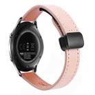 For Samsung Galaxy Gear S3 Classic 22mm Slim Magnetic Buckle Microfiber Leather Watch Band(Sakura Pink) - 1