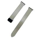 For Samsung Galaxy Watch 46mm 22mm Slim Magnetic Buckle Microfiber Leather Watch Band(Calf Elephant Gray) - 2