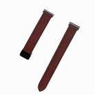 For Garmin Forerunner 255 Music 22mm Slim Magnetic Buckle Microfiber Leather Watch Band(Mocha Brown) - 2