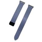 For Garmin Forerunner 255 Music 22mm Slim Magnetic Buckle Microfiber Leather Watch Band(Lavender) - 2