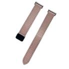 For Garmin Forerunner 255 Music 22mm Slim Magnetic Buckle Microfiber Leather Watch Band(Sakura Pink) - 2