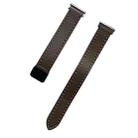 For Garmin Forerunner 265 Music 22mm Slim Magnetic Buckle Microfiber Leather Watch Band(Caramel Macchiato) - 2