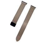 For Garmin Forerunner 265 Music 22mm Slim Magnetic Buckle Microfiber Leather Watch Band(Cream Apricot) - 2