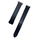 For Garmin Venu 3 22mm Slim Magnetic Buckle Microfiber Leather Watch Band(Black) - 2