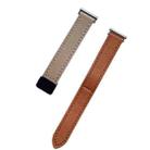 For Garmin Forerunner 265 22mm Slim Magnetic Buckle Microfiber Leather Watch Band(Aimaorange+Cream Apricot) - 2