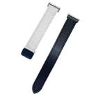 For Garmin Forerunner 265 22mm Slim Magnetic Buckle Microfiber Leather Watch Band(Black+Apricot) - 2