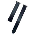 For Garmin Forerunner 255 22mm Slim Magnetic Buckle Microfiber Leather Watch Band(Black) - 2