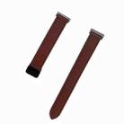 For Garmin Forerunner 255 22mm Slim Magnetic Buckle Microfiber Leather Watch Band(Mocha Brown) - 2