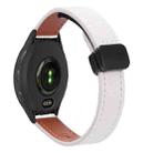 For Garmin Venu 2 22mm Slim Magnetic Buckle Microfiber Leather Watch Band(Apricot) - 1