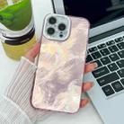 For iPhone 16 Pro Max Plating Glitter Texture TPU Phone Case with Lens Film(Pink Tinfoil Texture) - 1