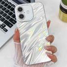 For iPhone 13 Pro Max Plating Glitter Texture TPU Phone Case with Lens Film(White Water Ripples) - 1