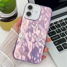 For iPhone 16 Plus Plating Glitter Texture TPU Phone Case with Lens Film(Purple Wrinkles) - 1