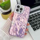 For iPhone 13 Pro Max Plating Glitter Texture TPU Phone Case with Lens Film(Purple Wrinkles) - 1