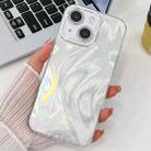 For iPhone 13 Plating Glitter Texture TPU Phone Case with Lens Film(White Feather Yarn) - 1