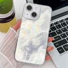 For iPhone 13 Plating Glitter Texture TPU Phone Case with Lens Film(White  Tinfoil Texture) - 1