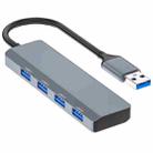 ADS-305A Aluminum Alloy USB to 4-Ports USB3.0 USB HUB Laptop Adapter Docking Station - 1