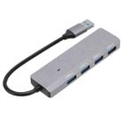 ADS-305A Aluminum Alloy USB to 4-Ports USB3.0 USB HUB Laptop Adapter Docking Station - 2