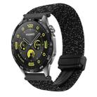 For Huawei Watch GT 4 41mm 18mm Magnetic Buckle Braided Watch Band(Stars Black) - 1