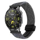 For Huawei Watch GT 4 41mm 18mm Magnetic Buckle Braided Watch Band(Metal Gray) - 1