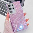 For Samsung Galaxy S24 FE 5G Plating Glitter Texture TPU Phone Case with Lens Film(Purple Water Ripples) - 1