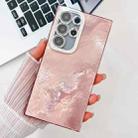 For Samsung Galaxy S25 Ultra 5G Plating Glitter Texture TPU Phone Case with Lens Film(Pink Tinfoil Texture) - 1