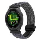 For Garmin Forerunner 265S 18mm Magnetic Buckle Braided Watch Band(Metal Gray) - 1