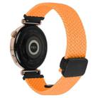 For Garmin Venu 2S 18mm Magnetic Buckle Braided Watch Band(Orange) - 2