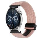 For Huawei Watch GT 3 42mm 20mm Magnetic Buckle Braided Watch Band(Pink) - 1