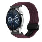 For Huawei Watch GT 3 42mm 20mm Magnetic Buckle Braided Watch Band(Drop Cherry) - 1