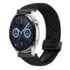 For Huawei Watch GT 3 42mm 20mm Magnetic Buckle Braided Watch Band(Starlight Black) - 1