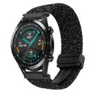 For Huawei Watch GT 2 42mm 20mm Magnetic Buckle Braided Watch Band(Stars Black) - 1