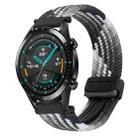 For Huawei Watch GT 2 42mm 20mm Magnetic Buckle Braided Watch Band(Z Dark Chocolate) - 1