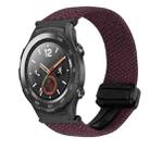 For Huawei Watch 2 20mm Magnetic Buckle Braided Watch Band(Drop Cherry) - 1