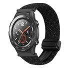 For Huawei Watch 2 20mm Magnetic Buckle Braided Watch Band(Starlight Black) - 1